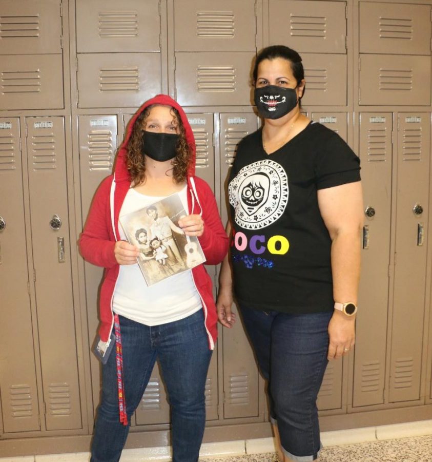 Spanish teachers Stephanie Weaver and Haydee Mas participate in one of the Homecoming week dress-up days. Student Council sponsors the event each year. Students interested in joining can attend a meeting on Mondays after school.
