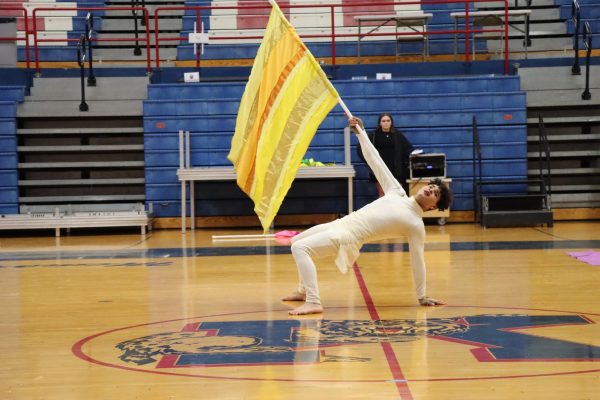 Winter guard places 6th at state