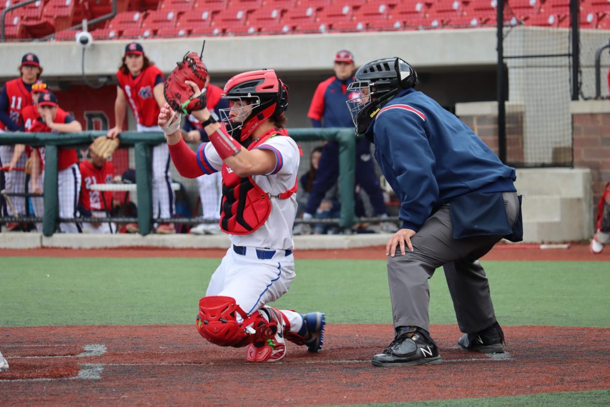 Senior JJ Gillespie plays catcher for the Kokomo baseball team. The baseball and the other KHS spring sports are kicking off their seasons in the next few weeks. 