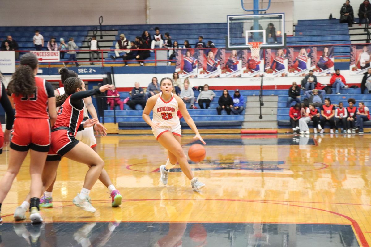 Senior Aviannah Pollard brings the ball down the court during the LadyKats' final home game against Richmond. 