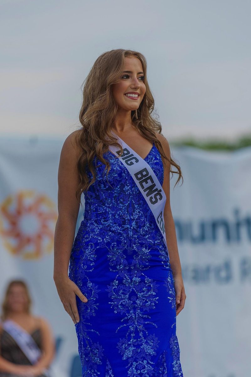 KHS senior Amelia Duncan competes in the 2025 Miss Howard County queen pageant at the Howard County 4H fair in July. Duncan was crowned Miss Howard County.